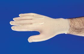 Alimed Compression Gloves Bio-Form® Full Finger Large Wrist Length Ambidextrous Nylon / Spandex - M-670799-2484 - Each