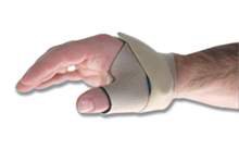 Alimed Thumb Splint Freedom™ CMC Thumbfit™ with Thumb Extension Medium Hook and Loop Closure Right Hand Beige