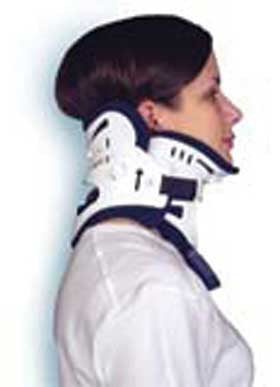 Alimed Rigid Cervical Collar Ossur® Miami J® Preformed Adult Short Two-Piece / Trachea Opening