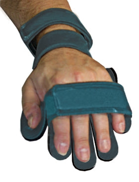 Alimed Hand / Wrist Splint with Finger Separators Comfyprene™ Metal / Neoprene Left Hand Light Blue One Size Fits Most