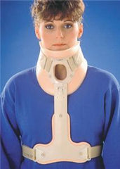 Alimed Rigid Cervical Collar Ossur® Philadelphia® Preformed Adult Medium Two-Piece / Trachea Opening 3-1/4 Inch Height 13 to 16 Inch Neck Circumference