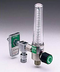Allied Healthcare Timeter® Sure Grip Oxygen Flowmeter Single with 1 Power Take-Off 0 - 15 LPM DISS Outlet Chemetron Adapter