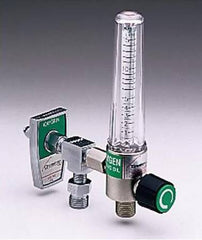 Allied Healthcare Timeter® Sure Grip Oxygen Flowmeter Single with 1 Power Take-Off 0 - 15 LPM DISS Outlet DISS Hand Tight Adapter