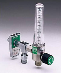 Allied Healthcare Timeter® Sure Grip Oxygen Flowmeter Single with 1 Power Take-Off 0 - 15 LPM DISS Outlet DISS Hand Tight Adapter