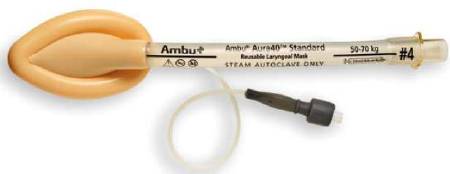 Ambu Aura40™ Laryngeal Mask Adult User Size 4 Yellow Silicone NonSterile Reusable