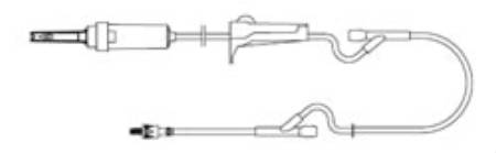 Amsino International Primary Administration Set AmSafe® 15 Drops / mL Drip Rate 96 Inch Tubing 2 Ports - M-688063-1216 - Case of 50