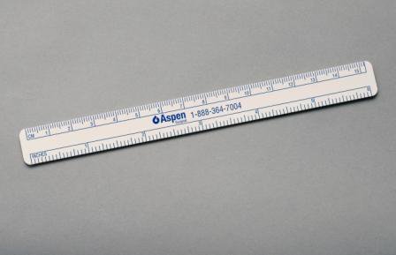 Aspen Surgical Products Wound Measuring Ruler 6 Inch Paper