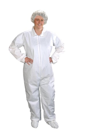 Alpha ProTech Coverall Critical Cover® ComforTech® 4X-Large White Disposable NonSterile - M-880207-2669 - Case of 25