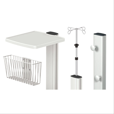 AccessPoint Antimicrobial Cart Accessories IV Pole • 48"H ,1 Each - Axiom Medical Supplies