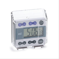 MarketLab Timer/Thermometer Holder MarketLab Acrylic Timer/Thermometer Holder • 3.25"W x 1.25"D x 3.375"H ,1 Each - Axiom Medical Supplies
