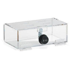 MarketLab Acrylic Combi-Cam Lock Box Medium • 12"W x 6"D x 4.25"H ,1 Each - Axiom Medical Supplies