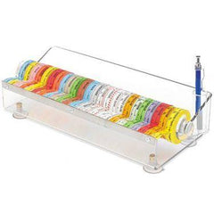 MarketLab Label Tape Dispensers with Blade Holds 24 Rolls • 14"W x 6"D x 4"H ,1 Each - Axiom Medical Supplies