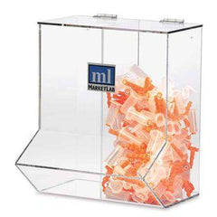 Acrylic Wall Dispensers Double • 12.4"W x 10.25"D x 14.75"H ,1 Each - Axiom Medical Supplies