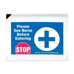 Adhesive Document Pocket Adhesive Mount Document Pocket with Magnet Corner • 12.7"W x 9.1"H ,5 / pk - Axiom Medical Supplies