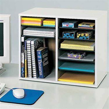 Adjustable Desktop Organizers Vertical • 10.75"W x 11.75"D x 16.125"H ,1 Each - Axiom Medical Supplies