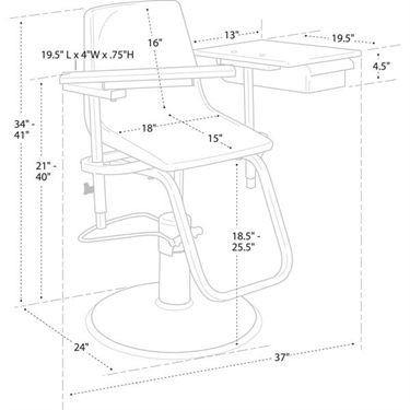 Height Adjustable Blood Draw Chair Height Adjustable Blood Draw Chair ,1 Each - Axiom Medical Supplies