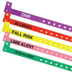 Alert Thin Bands MarketLab DNR Thin Alert Band, Purple PK500 ,500 Per Pack - Axiom Medical Supplies