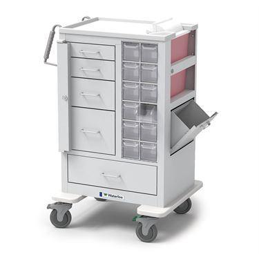 All-in-One Mobile Cabinet All-in-One Mobile Cabinet • 26"W x 18"D x 44"H ,1 Each - Axiom Medical Supplies