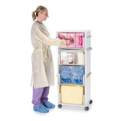 Insight Original Mobile Isolation Station 20"W x 15.5"D x 50.5"H ,1 Each - Axiom Medical Supplies