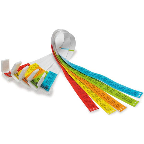 Alphanumeric Typenex Blood Bands Original Alphanumeric ID Bracelets • 16"L x 0.625"W ,10 / pk - Axiom Medical Supplies