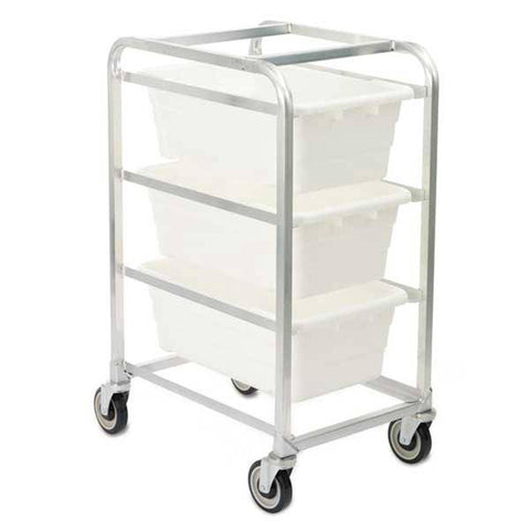 Aluminum Rack with 3 Totes 3-Tote • 27"L x 19"W x 41"H ,1 Each - Axiom Medical Supplies