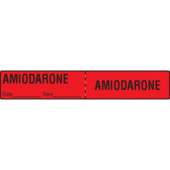 Amiodarone IV Tubing Medication Label Amiodarone ,500 / roll - Axiom Medical Supplies