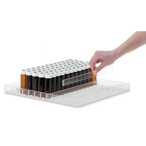 MarketLab Anti-Sera 84 Vial Organizer Tray 13.5"L x 7"W x 1"H • 84 Vial Capacity ,1 Each - Axiom Medical Supplies