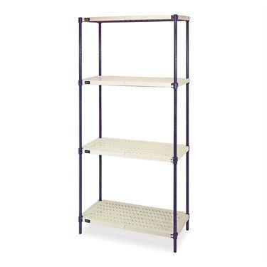Plastic Mat Wire Shelving 36"W x 24"D x 72"H ,1 Each - Axiom Medical Supplies