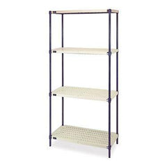 Plastic Mat Wire Shelving 36"W x 24"D x 72"H ,1 Each - Axiom Medical Supplies
