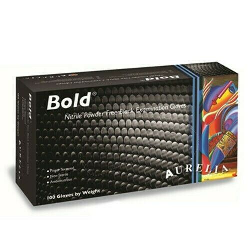 Aurelia Bold Black Nitrile PF Exam Glove AM-70-73998