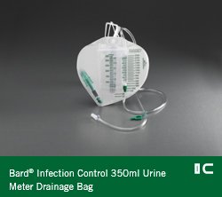 Bard Urinary Meter Bag Bard® Sterile 350 mL Meter / 2500 mL Drainage Bag