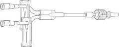 Baxter Extension Set 5 Inch Tubing 1.2 mL Priming Volume DEHP-Free - M-310186-2767 - Case of 50