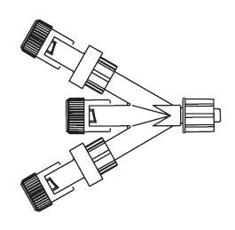 B. Braun EXT SET, TRI CONN 2SFSITE (50/CS) - M-348576-4350 - Case of 50