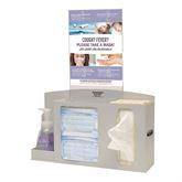 Bowman ABS Basic Hygiene Center With Portrait Sign • 17.9"W x 4.45"D x 22.3"H ,1 Each - Axiom Medical Supplies