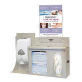 Bowman ABS Touchless One Lock Hygiene System With Portrait Sign • 22.25"W x 5"D x 24.9"H ,1 Each - Axiom Medical Supplies