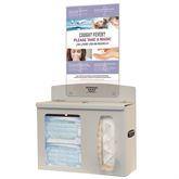 Bowman ABS Hygiene Center without Sanitizer and with Sign ABS • With Sign • 13.8"W x 5.47"D x 24.08"H ,1 Each - Axiom Medical Supplies