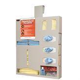 Bowman ABS Double Gown Isolation Station Bowman ABS Double Gown Isolation Station with Sign and Hanger • 25.15"W x 7.63"D x 40.41"H ,1 Each - Axiom Medical Supplies