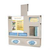 Bowman ABS Bulk Double Glove Isolation Station With Hanger • 23.5"W x 7.63"D x 30.43"H ,1 Each - Axiom Medical Supplies