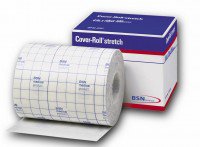 BSN Medical Dressing Retention Tape Cover-Roll® Stretch Radio-transparent Nonwoven Polyester 8 Inch X 10 Yard White NonSterile