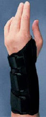 Bird & Cronin Wrist Brace Supreme Flannel / Metal / Plastic Right Hand Black Medium