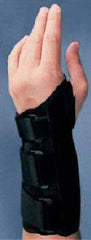 Bird & Cronin Wrist Brace Supreme Flannel / Metal / Plastic Right Hand Black Large