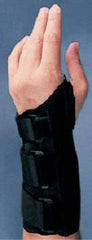 Bird & Cronin Wrist Brace Supreme Flannel / Metal / Plastic Left Hand Black Large
