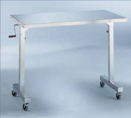 Blickman Instrument Table Georgetown 48 X 24 X 36 - 56 Inch 304 Stainless Steel