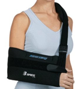 Breg Shoulder Immobilizer Kool Small Airmesh® Waist / Shoulder Buckle Closure Envelope Left or Right Arm