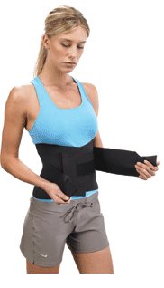 Breg Back Support Breg® Small Velcro Closure 24 to 34 Inch Waist Circumference Adult