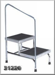 The Brewer Company Handrail 31220 Double Step Stool