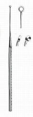 BR Surgical Ear Curette HerMann Medizintechnik Buck Single-ended Handle Size 5 Tip Angled Sharp Loop Tip - M-550853-1302 - Each
