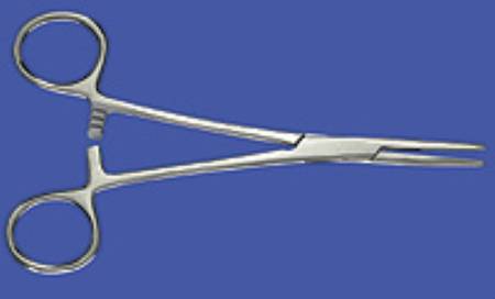 Busse Hospital Disposables Hemostatic Forceps busse Kelly 5-1/2 Inch Length Floor Grade Stainless Steel Sterile Ratchet Lock Finger Ring Handle Straight Blunt / Sharp Tips - M-482745-1778 - Case of 50