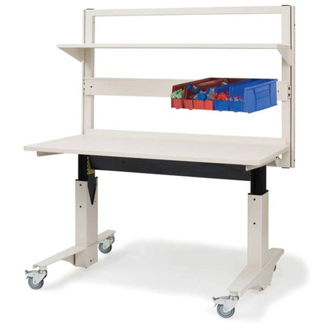 Bin Rails for Adjustable Workstation For 72"W Workstations (two 36") ,1 Each - Axiom Medical Supplies