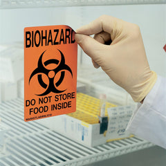 Biohazard Cling MarketLab 5"x5" Biohazard Cling ,1 Each - Axiom Medical Supplies